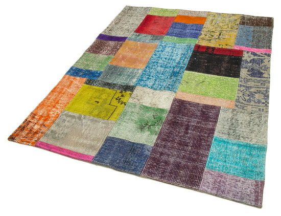 5x7 Multicolor Patchwork Rug - 31716
