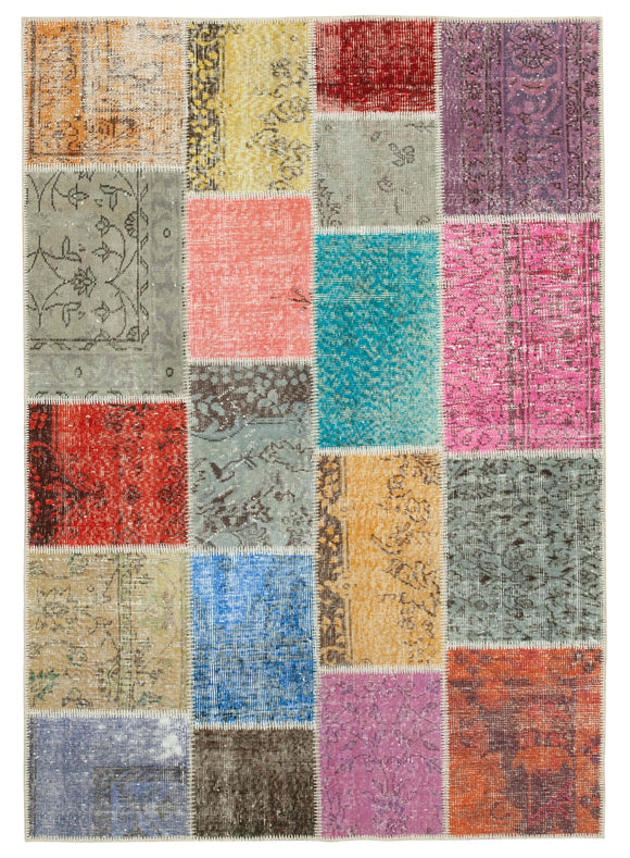 5x6 Multicolor Patchwork Rug - 31718