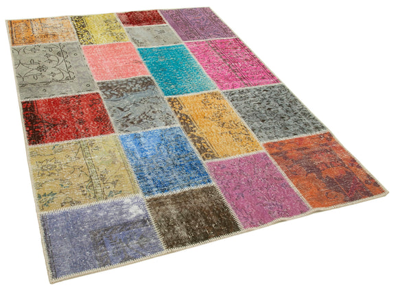5x6 Multicolor Patchwork Rug - 31718