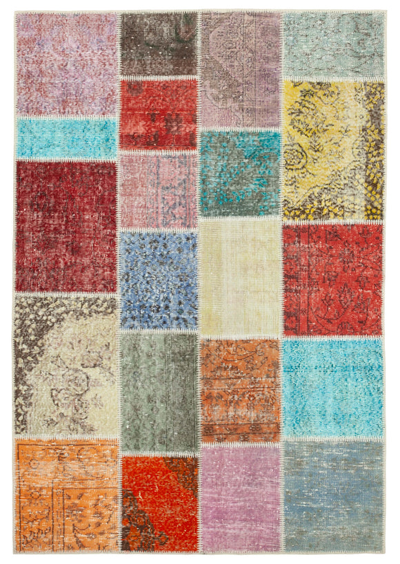 5x7 Multicolor Patchwork Rug - 31719