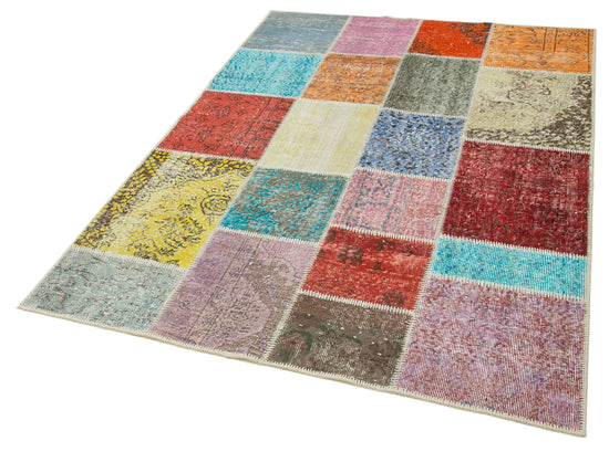 5x7 Multicolor Patchwork Rug - 31719