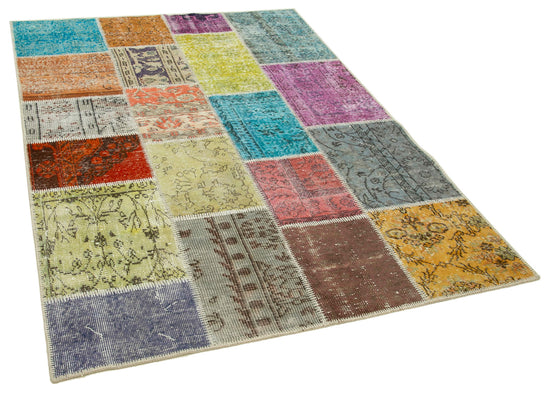5x7 Multicolor Patchwork Rug - 31720