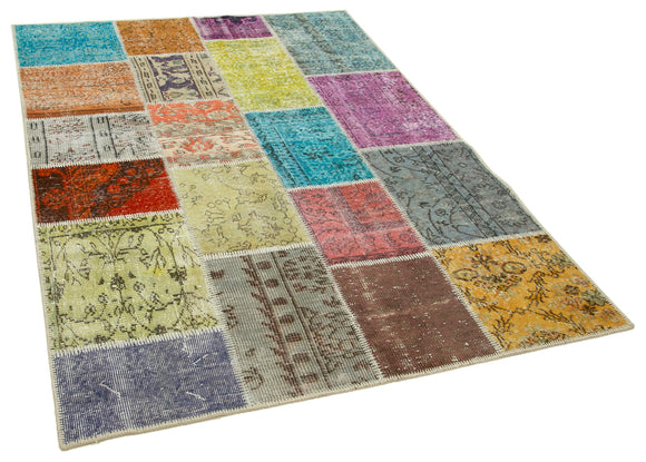5x7 Multicolor Patchwork Rug - 31720