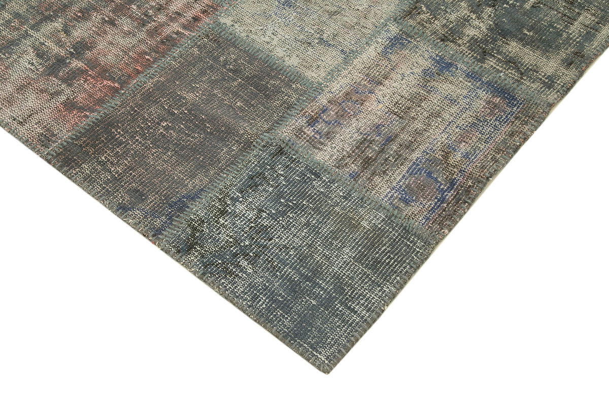 5x7 Grey Patchwork Rug - 31722