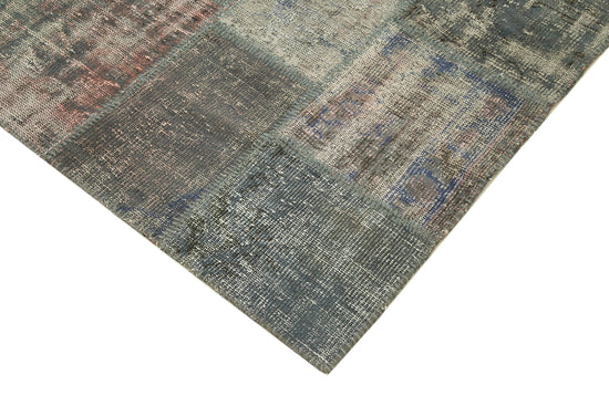5x7 Grey Patchwork Rug - 31722