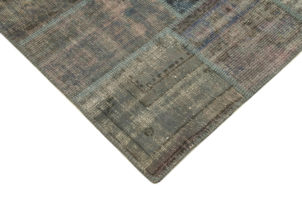 5x7 Grey Patchwork Rug - 31724