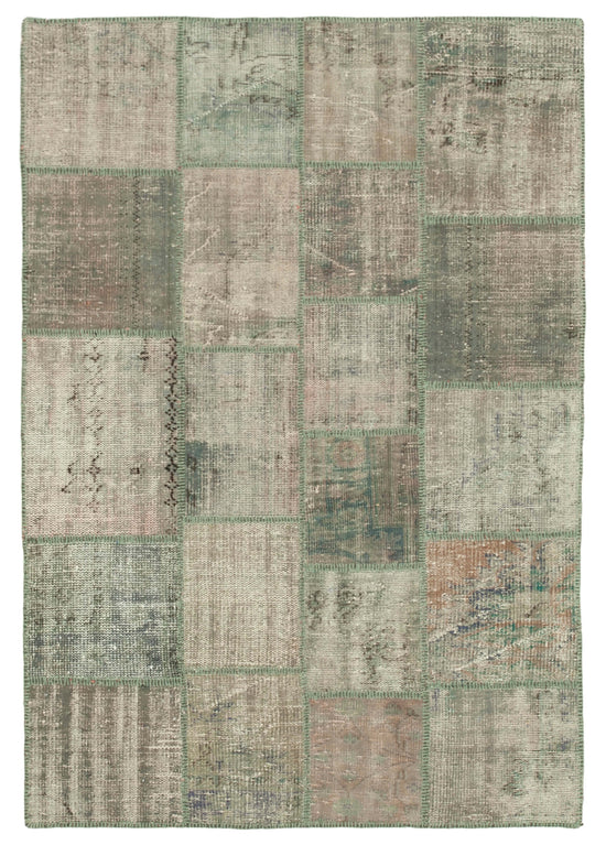 5x7 Grey Patchwork Rug - 31743