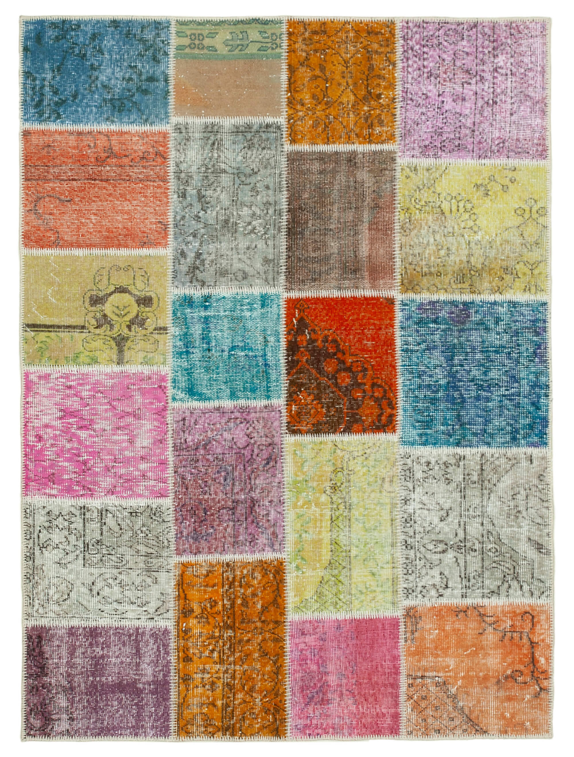 5x6 Multicolor Patchwork Rug - 31745