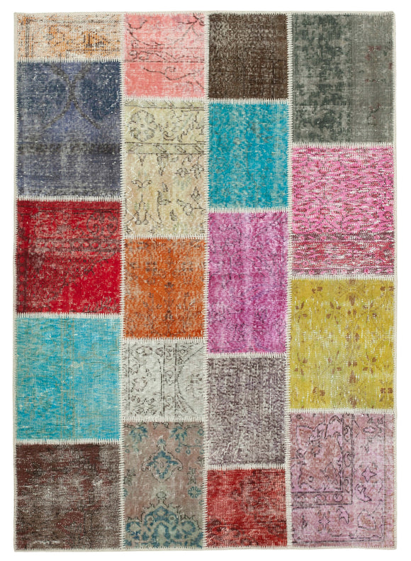 5x7 Multicolor Patchwork Rug - 31747
