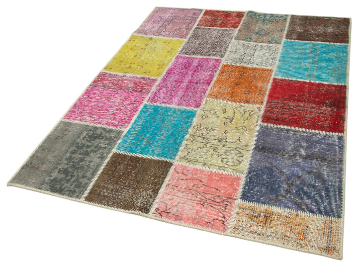 5x7 Multicolor Patchwork Rug - 31747