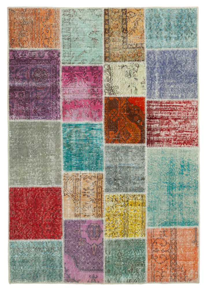 5x7 Multicolor Patchwork Rug - 31749