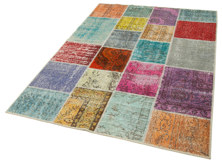 5x7 Multicolor Patchwork Rug - 31749