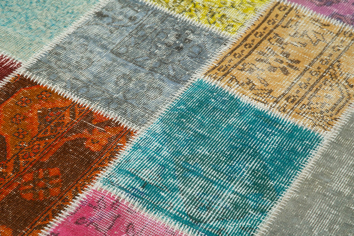 5x7 Multicolor Patchwork Rug - 31749