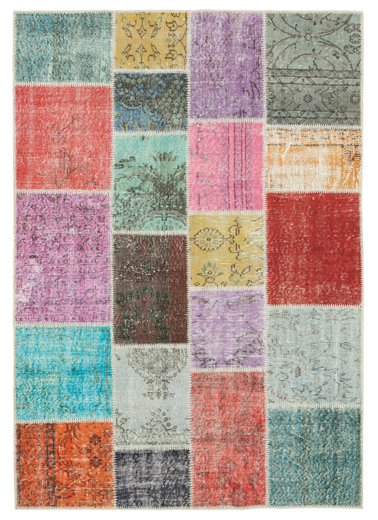 5x7 Multicolor Patchwork Rug - 31752