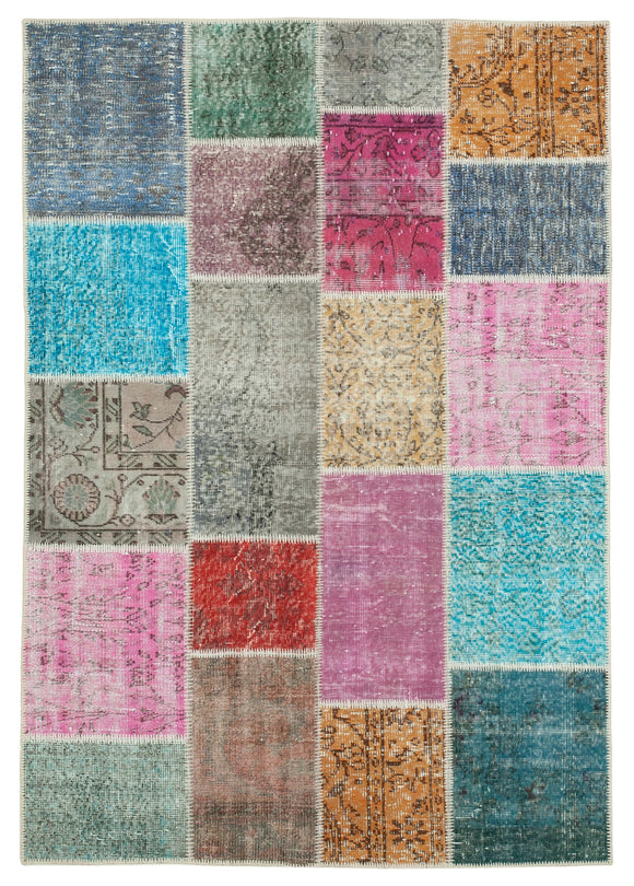 5x7 Multicolor Patchwork Rug - 31755
