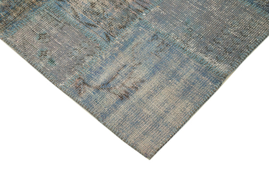 5x7 Blue Patchwork Rug - 31758