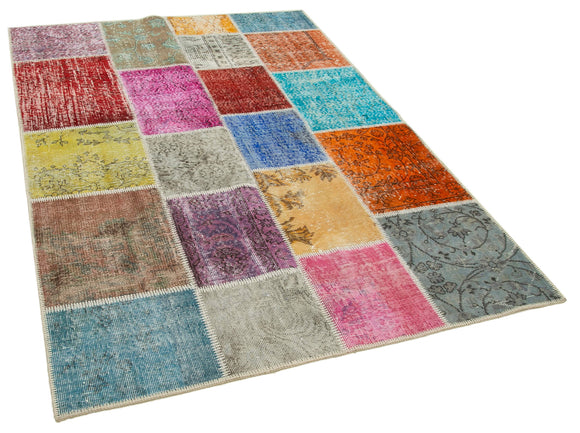 5x7 Multicolor Patchwork Rug - 31766