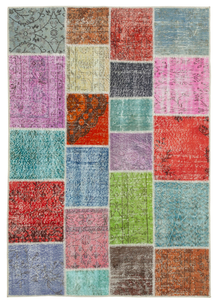 5x7 Multicolor Patchwork Rug - 31767