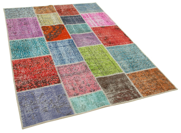 5x7 Multicolor Patchwork Rug - 31767