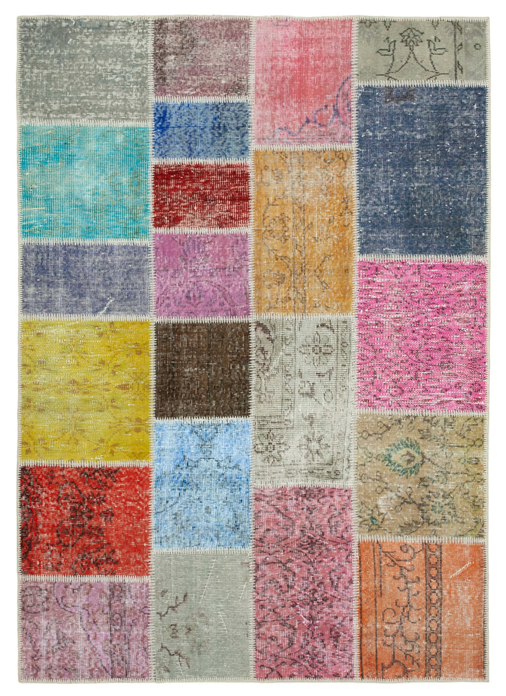 5x7 Multicolor Patchwork Rug - 31768