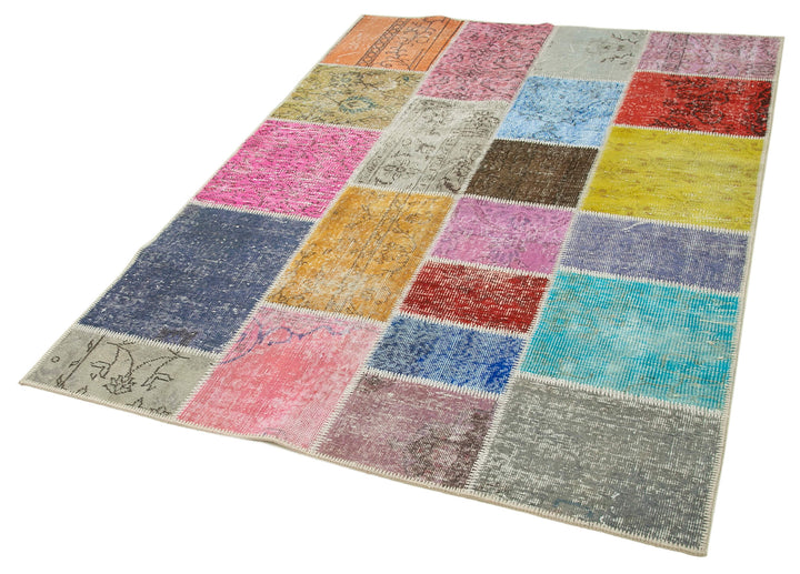 5x7 Multicolor Patchwork Rug - 31768