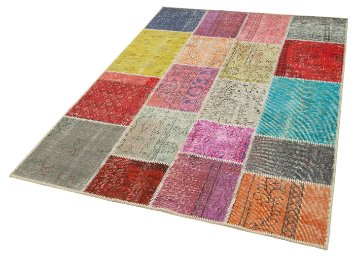 5x7 Multicolor Patchwork Rug - 31769