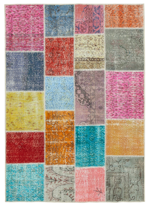5x7 Multicolor Patchwork Rug - 31770