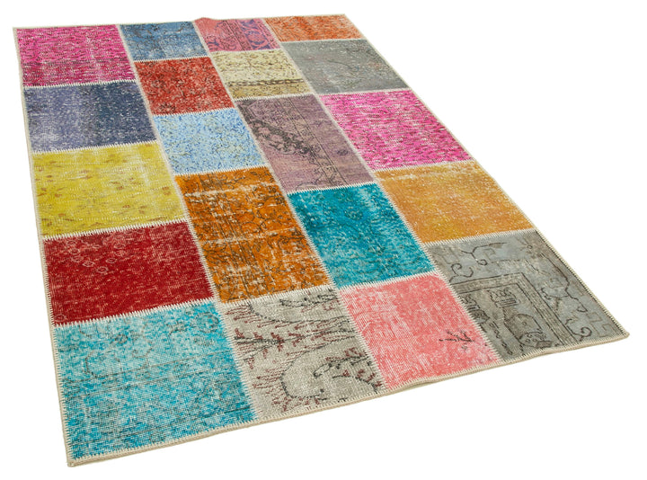 5x7 Multicolor Patchwork Rug - 31770