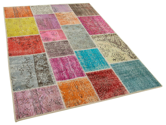 5x7 Multicolor Patchwork Rug - 31771