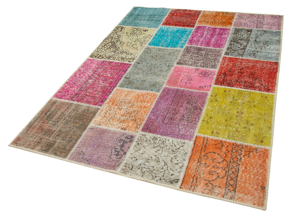 5x7 Multicolor Patchwork Rug - 31771