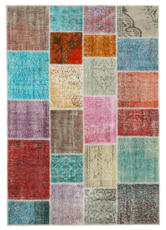 5x7 Multicolor Patchwork Rug - 31772
