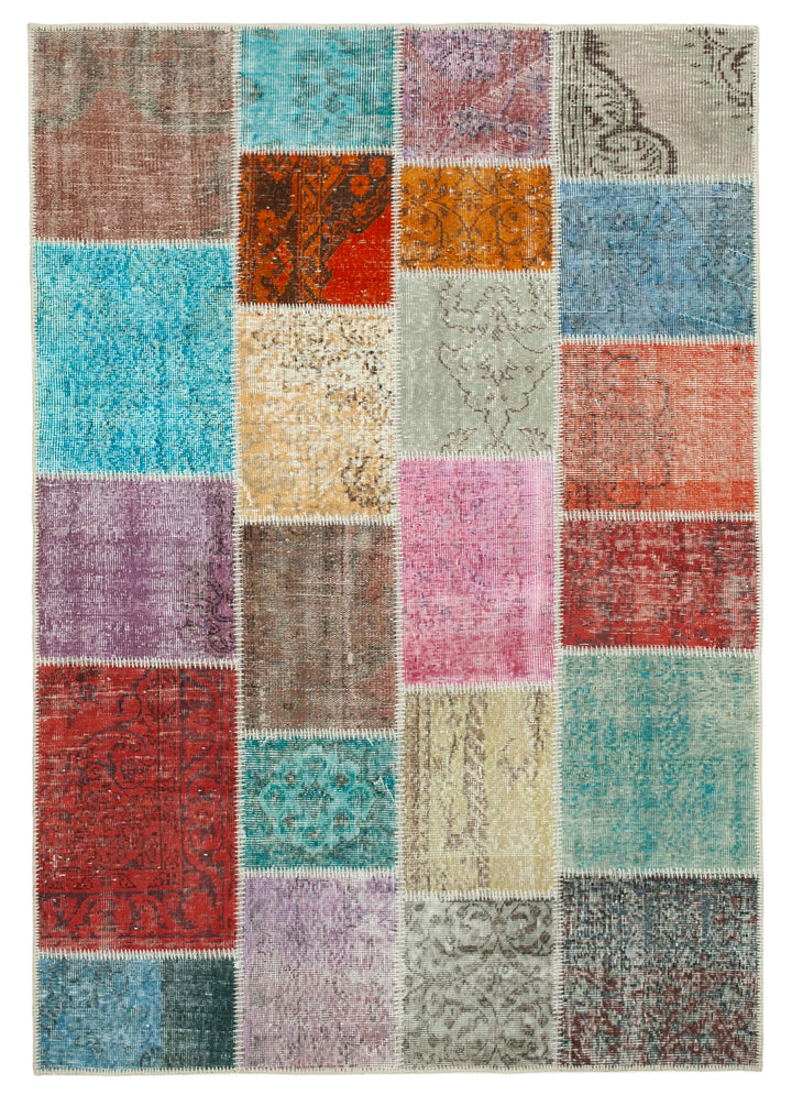 5x7 Multicolor Patchwork Rug - 31772
