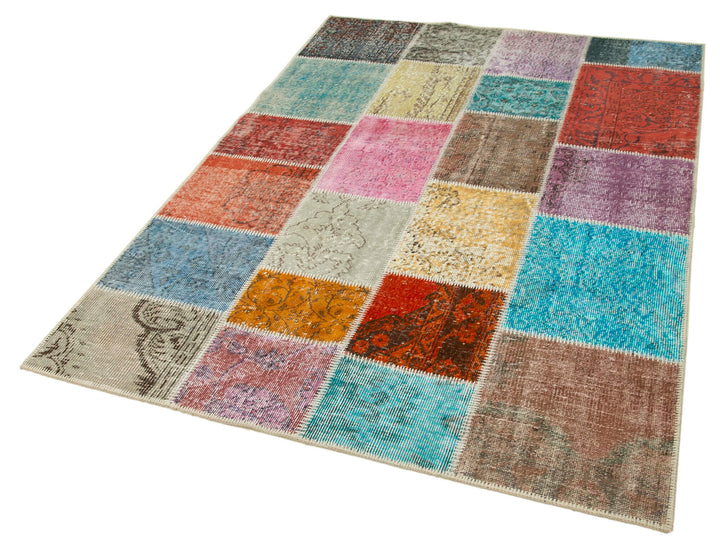 5x7 Multicolor Patchwork Rug - 31772