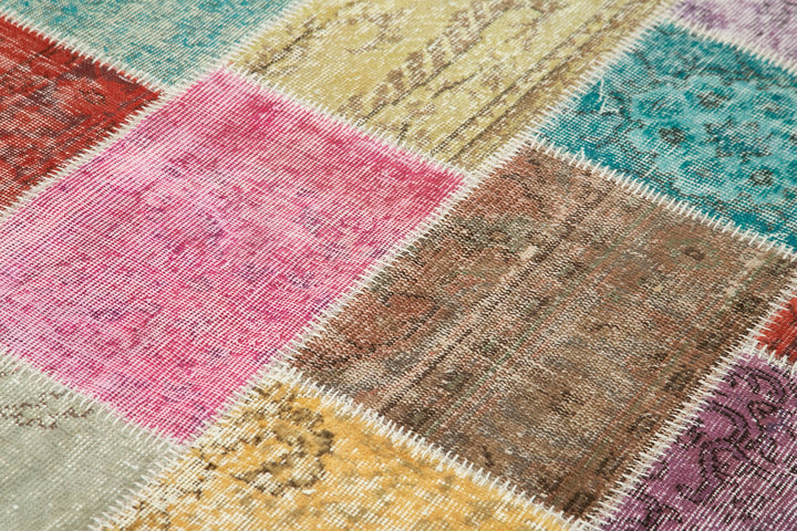 5x7 Multicolor Patchwork Rug - 31772