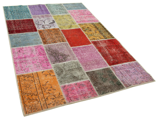 5x7 Multicolor Patchwork Rug - 31773