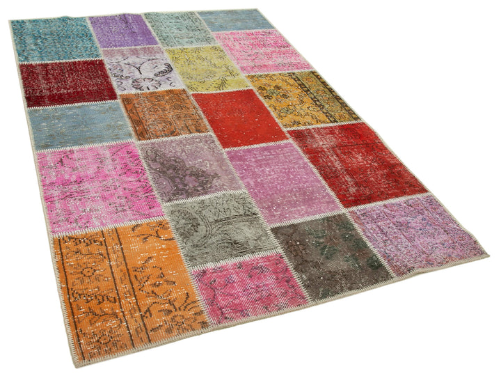 5x7 Multicolor Patchwork Rug - 31773