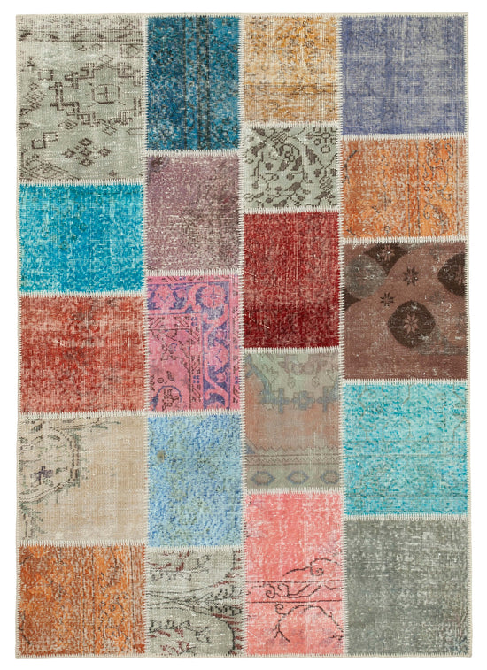 5x7 Multicolor Patchwork Rug - 31774