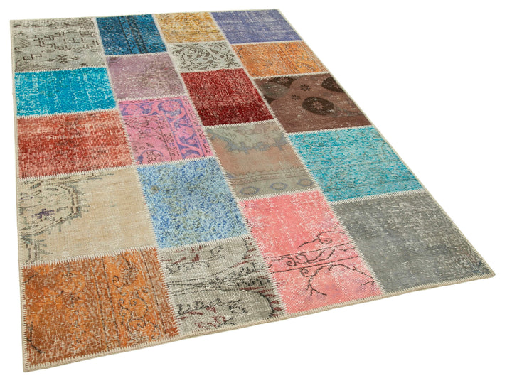 5x7 Multicolor Patchwork Rug - 31774