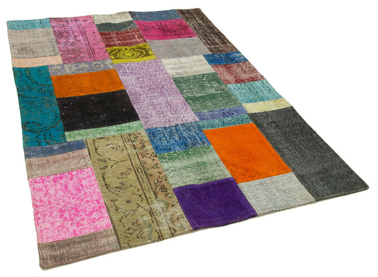 5x7 Multicolor Patchwork Rug - 31777