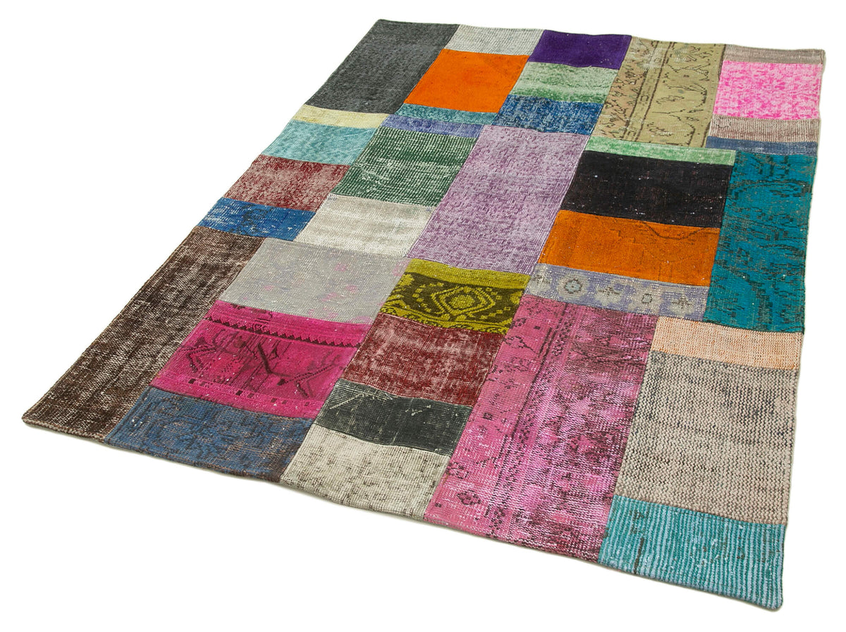5x7 Multicolor Patchwork Rug - 31777