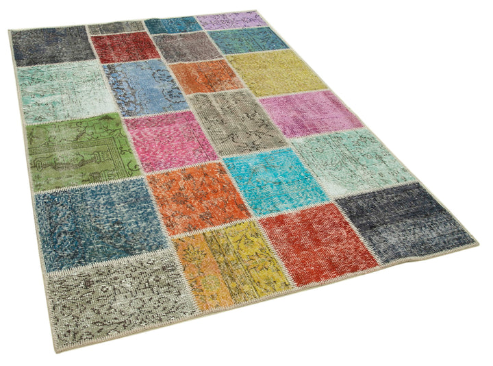 5x7 Multicolor Patchwork Rug - 31779