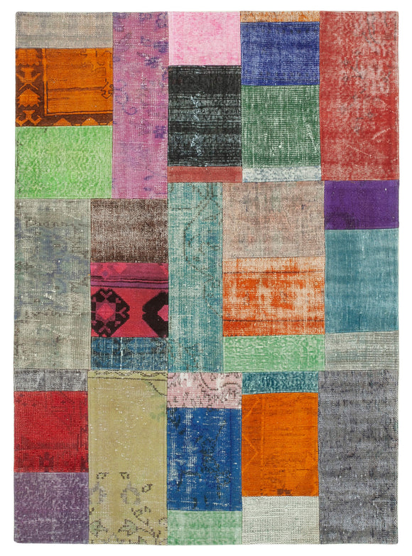 5x7 Multicolor Patchwork Rug - 31787