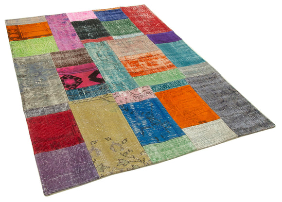 5x7 Multicolor Patchwork Rug - 31787