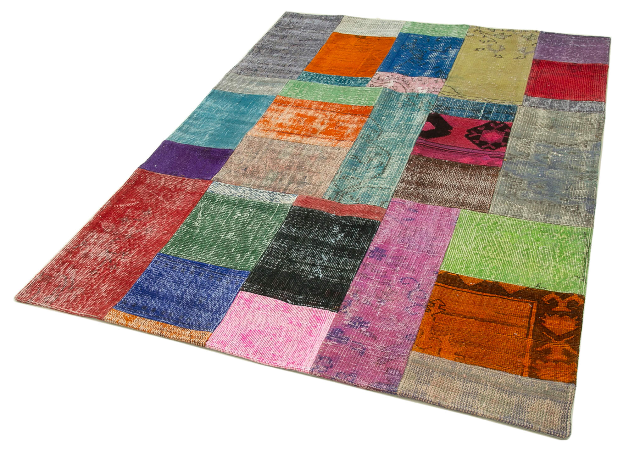 5x7 Multicolor Patchwork Rug - 31787