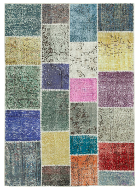5x7 Multicolor Patchwork Rug - 31790
