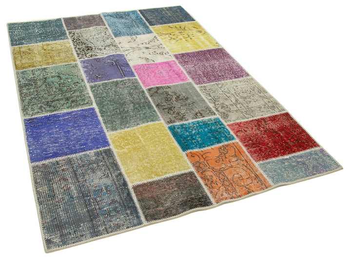 5x7 Multicolor Patchwork Rug - 31790