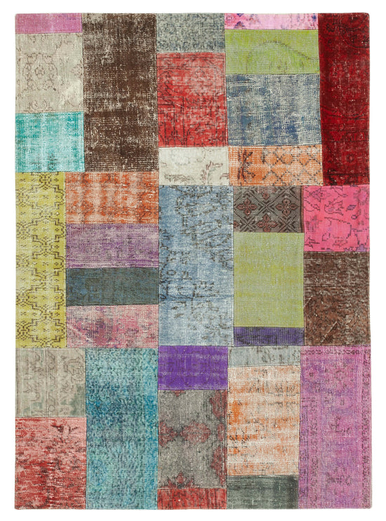 5x7 Multicolor Patchwork Rug - 31791