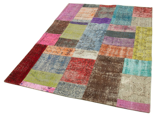 5x7 Multicolor Patchwork Rug - 31791