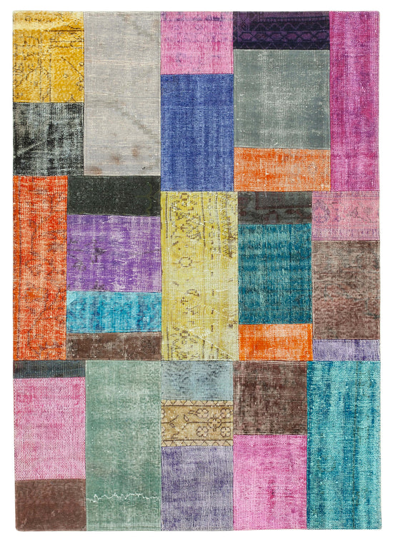 5x7 Multicolor Patchwork Rug - 31793