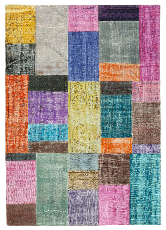 5x7 Multicolor Patchwork Rug - 31793